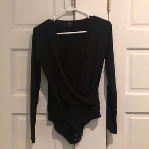 JCrew drape front bodysuit